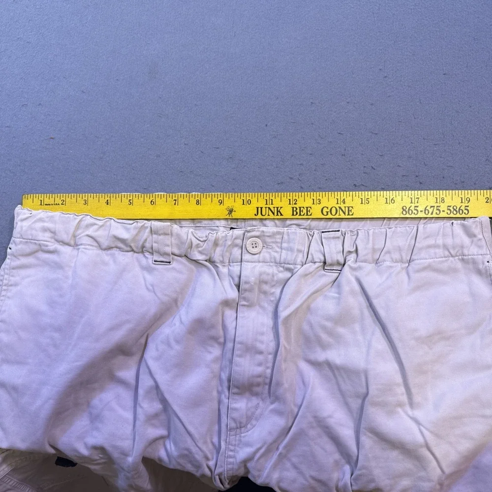 OP Ocean Pacific Men's 40 Cargo Shorts TAN BEIGE Multi-Pocket